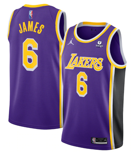 Toddlers Los Angeles Lakers #6 LeBron James Purple 75th Anniversary City Edition Stitched Basketball Jersey Toddlers Los Angeles Lakers #6 LeBron James Purple 75th Anniversary City Edition Stitched Basketball Jersey